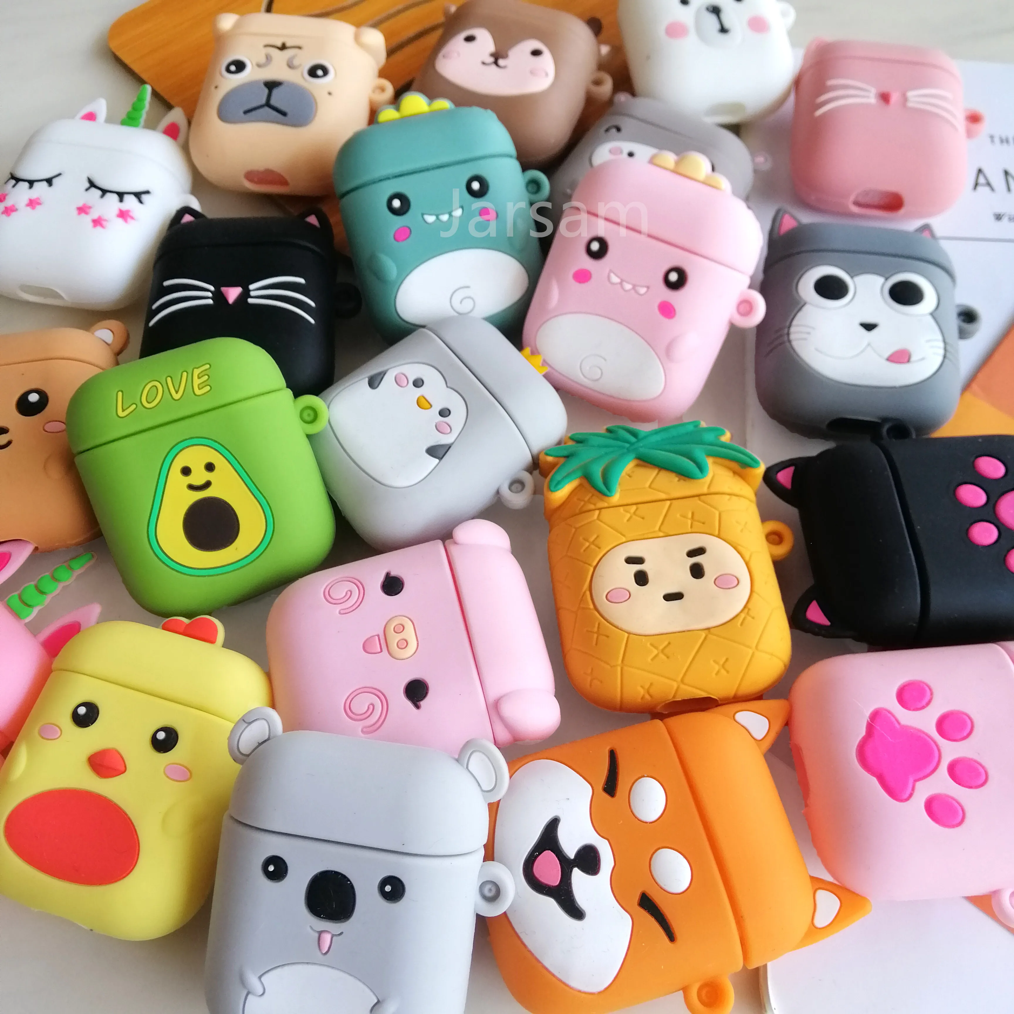 

Earphone Case For AirPods 2 1 Case 3D Cute Cartoon Anime Silicone Cover For Air Pods 1 2 2022 Earpods Earbuds Case