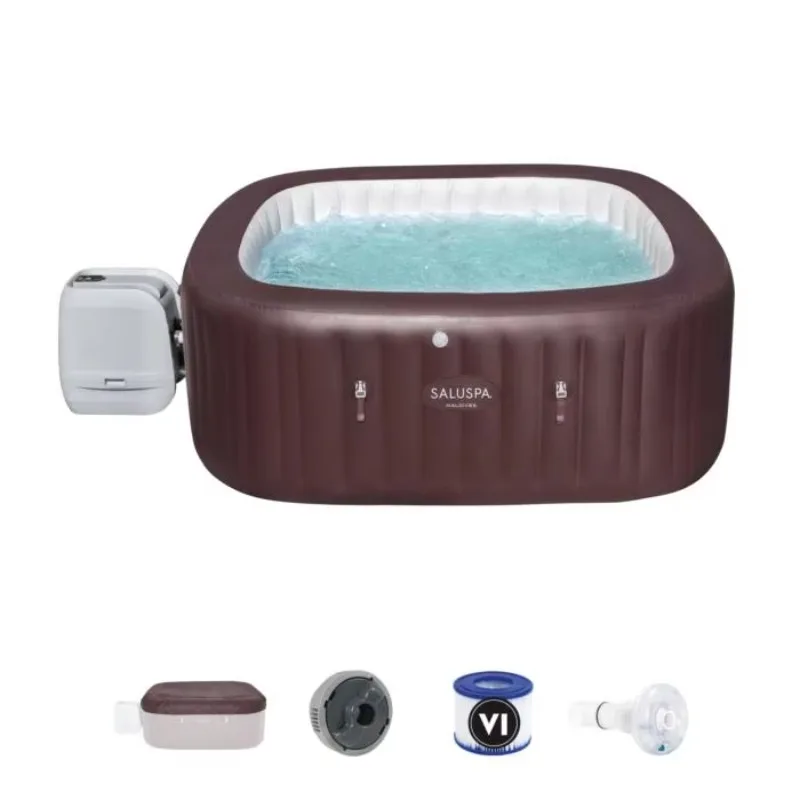 

STLF Lay-Z-Spa Paris Portable Inflatable Hot Tub with LED Light