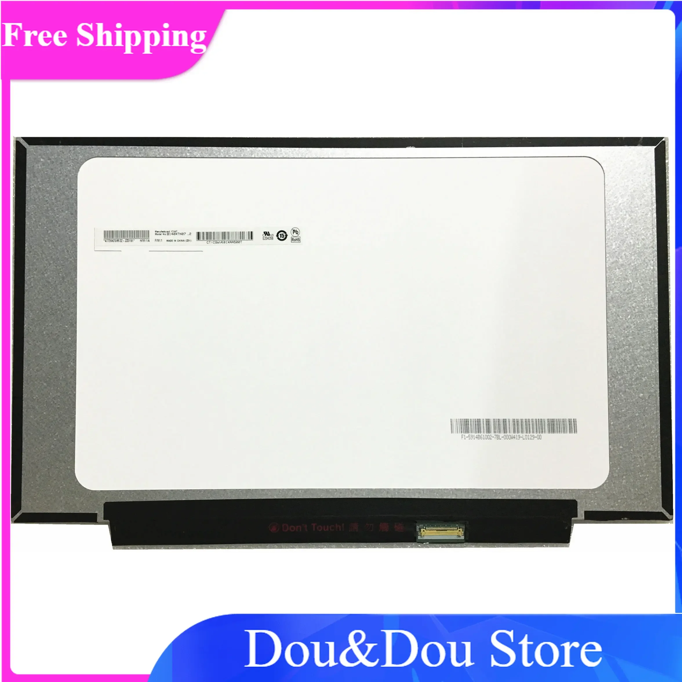 

B140XTN07.2 N140BGA-EB4 N140BGA-EA4 Rev.C2 NT140WHM-N51 NT140WHM-N34 14.0" 30Pin HD 1366X768 LCD Screen