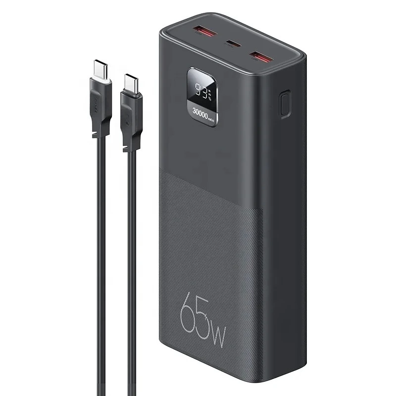 Charging 30000 Mah Power Bank 65w Powerbanks Power Banks for Laptop New 30000Mah Powerbank Fast