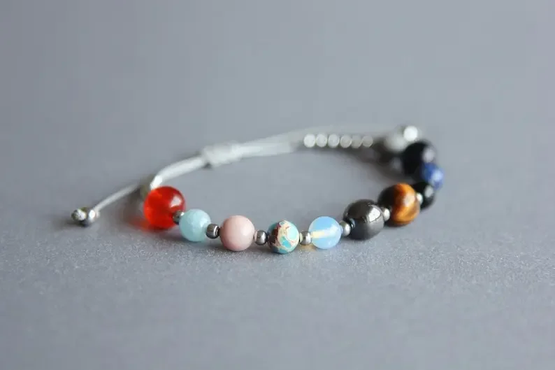 زخارف مجرة كواكب النظام الشمسي ، زخارف علمية ، أساور كوكب كريستال ، مساحة لطيفة