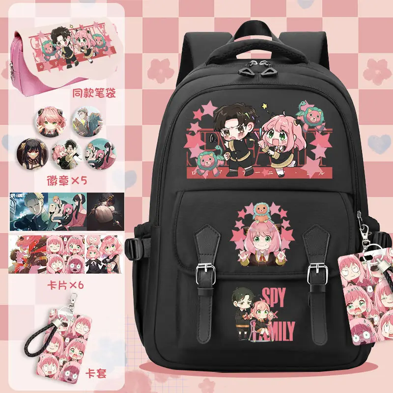 Spy X Family Merchandise Aniya Cigua Student Female Large Backpack Elementary Middle High School Cartoon Anime