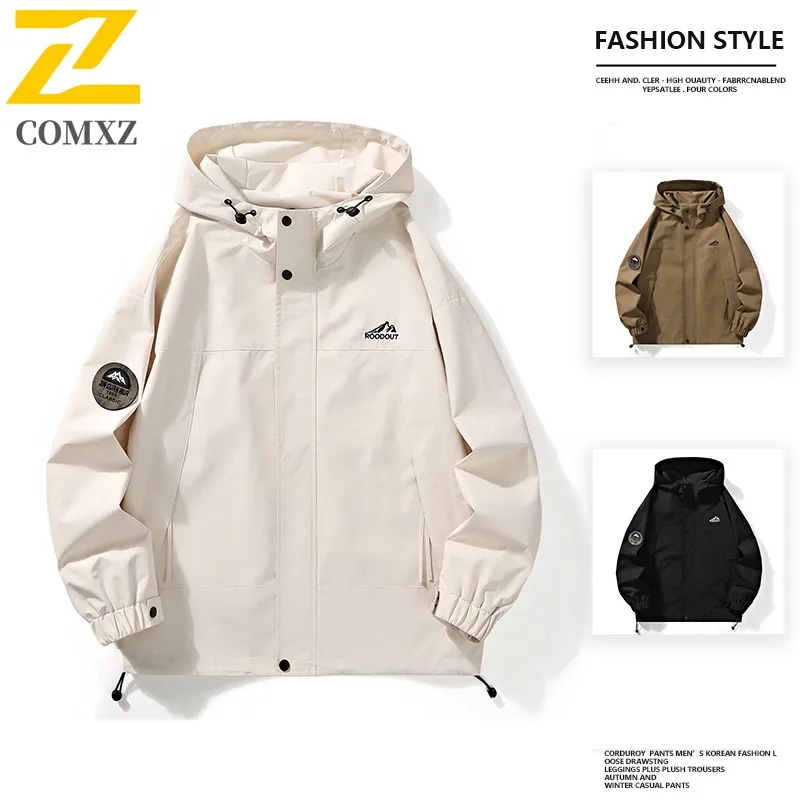 

COMXZ Thin Chaqueta Waterproof Windproof Outdoor Running Fly Fishing Hunting Scratch Resistant Outerwear Men Clothing Jacket