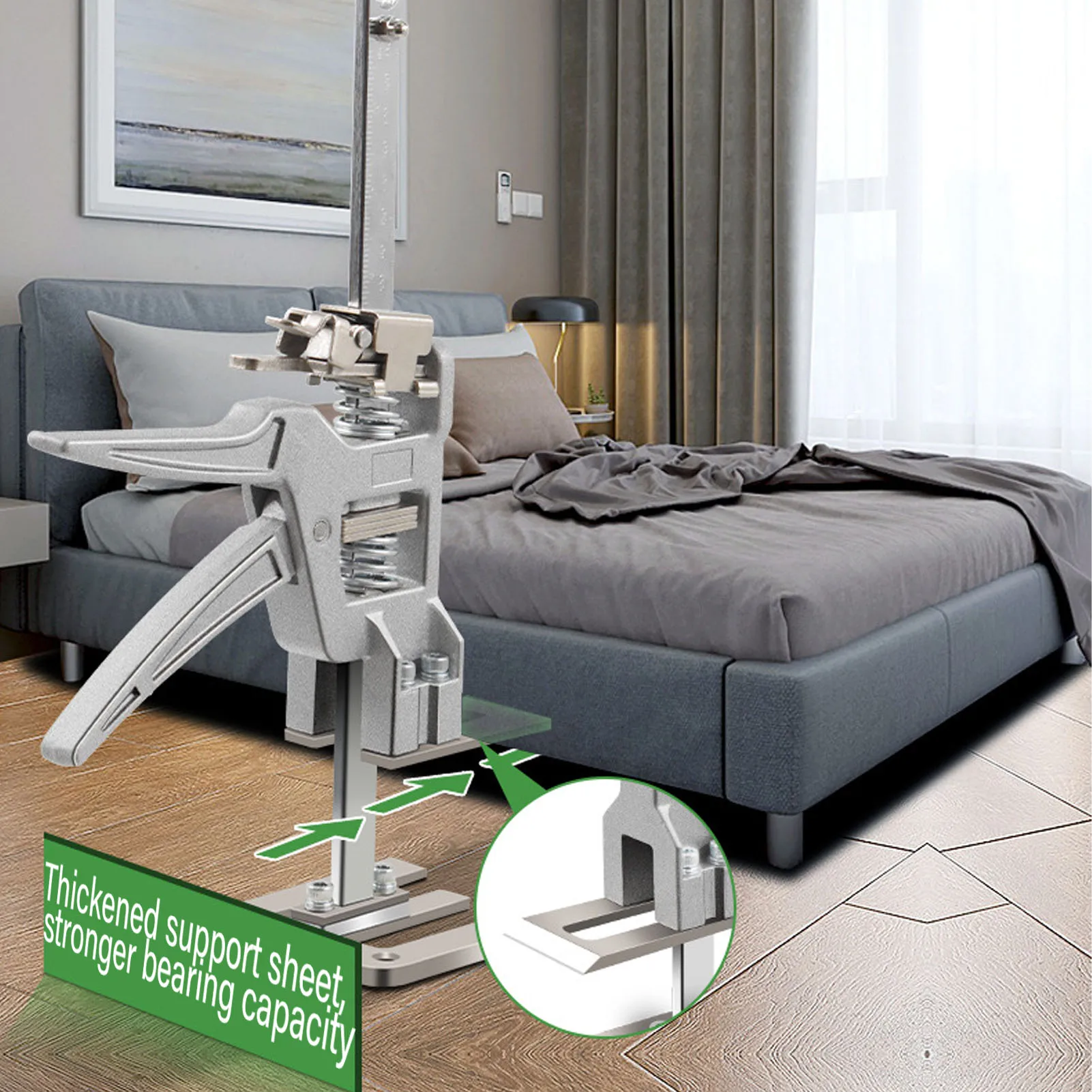 

200KG Door Panel Lift Arm Tool Jack Labor Saving Door Panel Lift Adjustable 200KG Bearing Load Heavy Duty Furniture Lifter