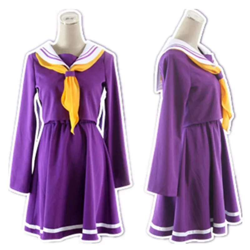 Costumi cosplay unisex Anime Cos Shiro Outfit Halloween Natale Uniforme misura personalizzata