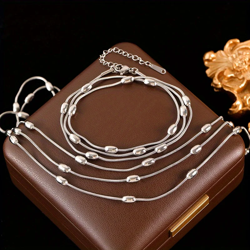 Punk-Set aus Halskette und Arm – Men'S Fashion Necklaces Bewertung und Preis