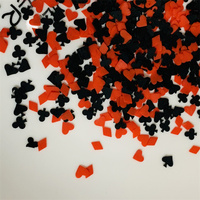 100g Mixed Poker Card hearts, clubs, diamonds ,spades Fimo slices Polymer Clay Sprinkle For DIY Nail Craft Filling Slime