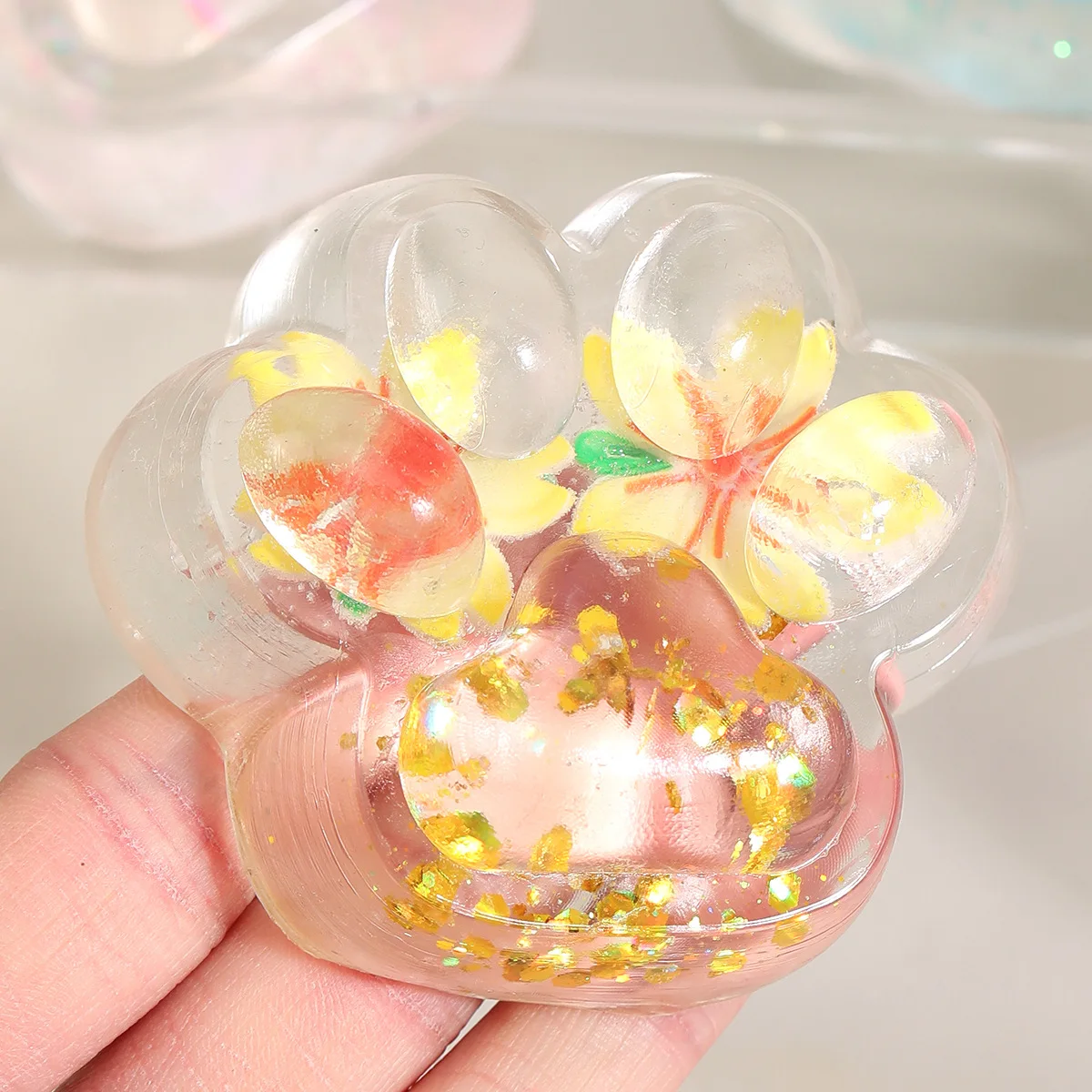 1 stücke 2025 Neue Design Katze Pfote Squeeze Zappeln Spielzeug Weiche Langsam Rebound Stress Relief Spielzeug Prise Dekompression Geschenk entlüften Sensorischen Spielzeug