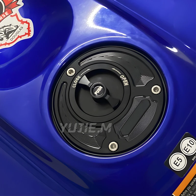 For YAMAHA YZF R1 R1M R7 R6 R15 R15M R3 Fuel Gas Tank Cover Motorcycle Accessories Quick Release Rotate Aluminum Oil Cap Racing
