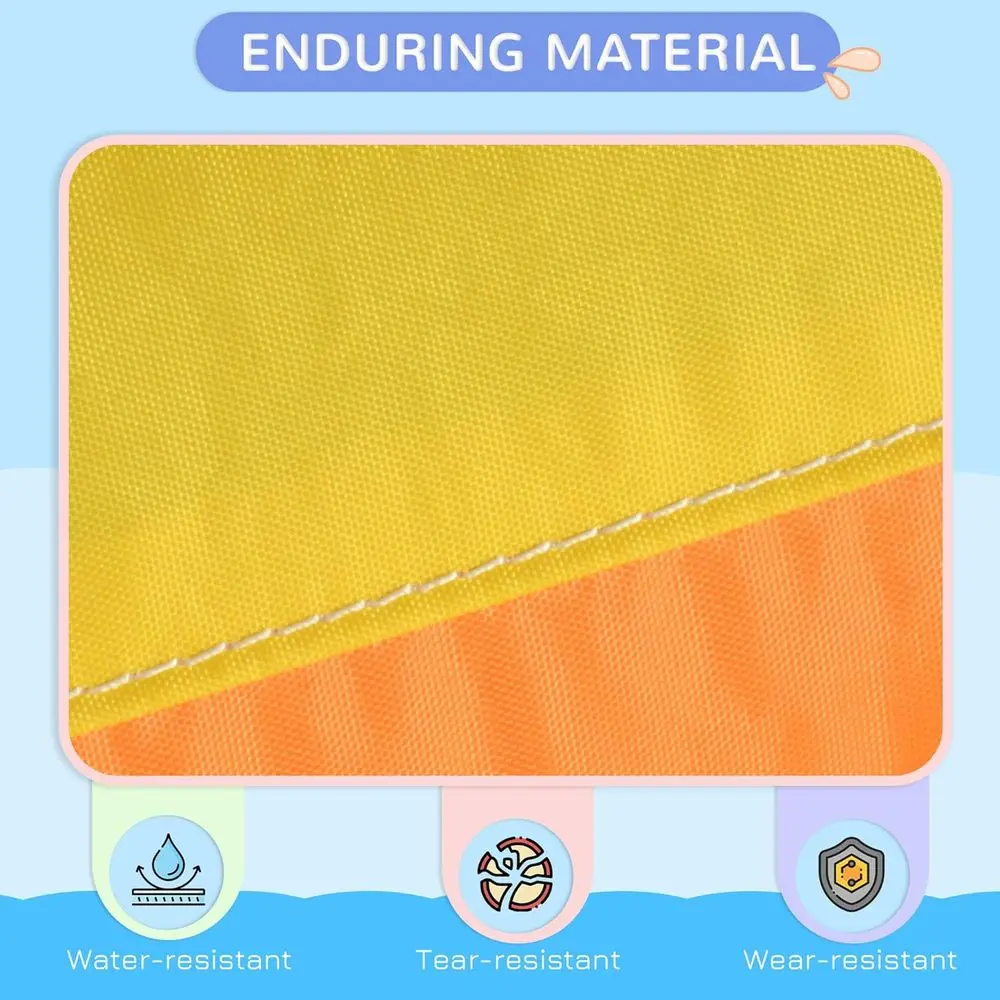 شرائح مائية قابلة للاستخدام للأطفال 7 في 1، منزل ترتد، حديقة مائية، قلعة قفز مع حمام سباحة مائي، منزلق، هدف كرة القدم، كرة السلة