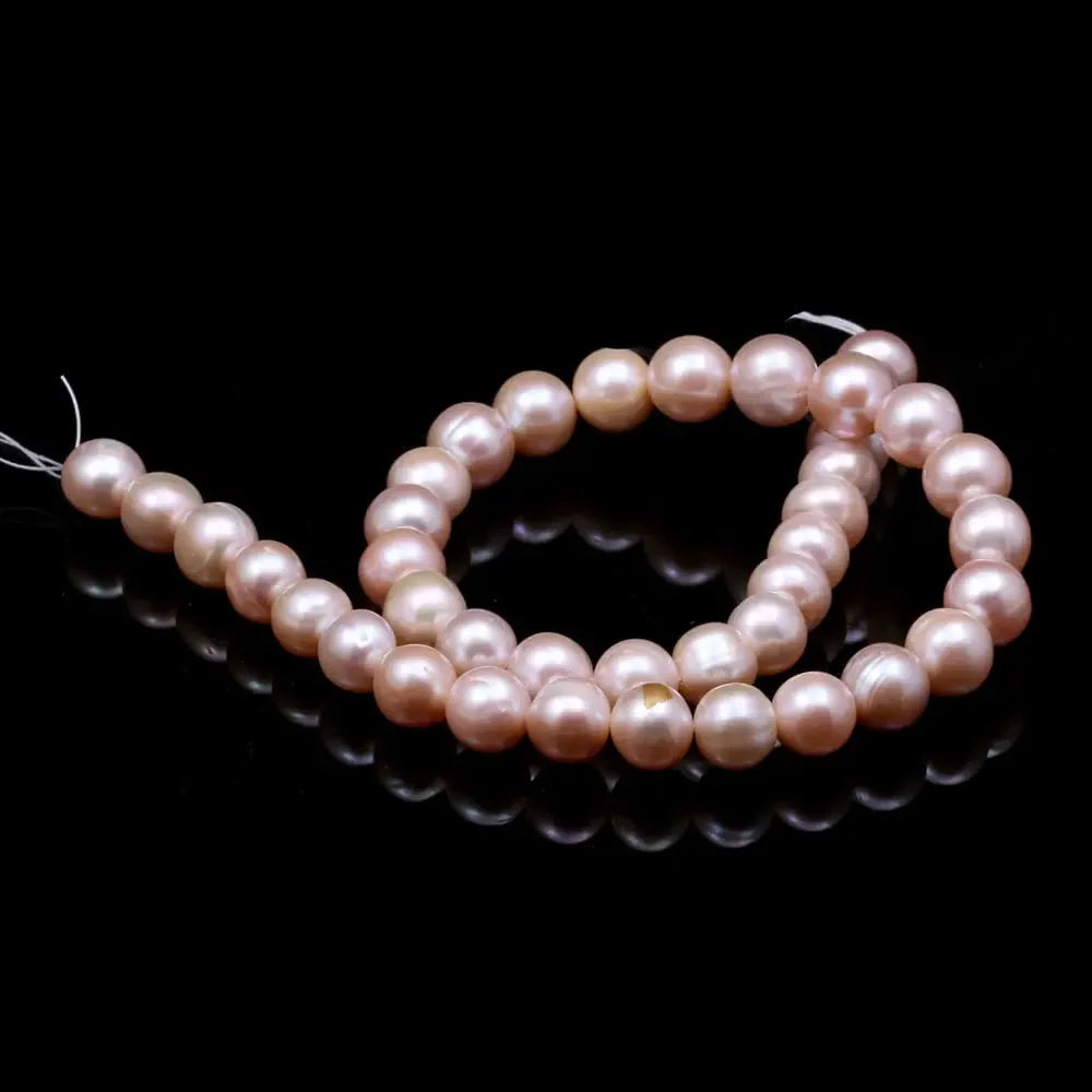 100% Fine Zhuji Freshwater Cultured Pearls Bead Loose Punch Pearl Bead for Jewelry Making Diy Bracelet Necklace Accessories