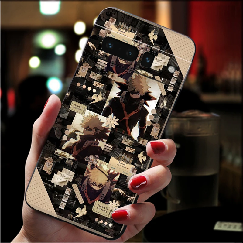 حافظة لهاتف جوجل بيكسل 10 9 برو XL 9A 8 7 6 برو بيكسل 8A 7A 6A بكسل 8 7 6 5 بطلي الأكاديمية الجمالية باكوغو