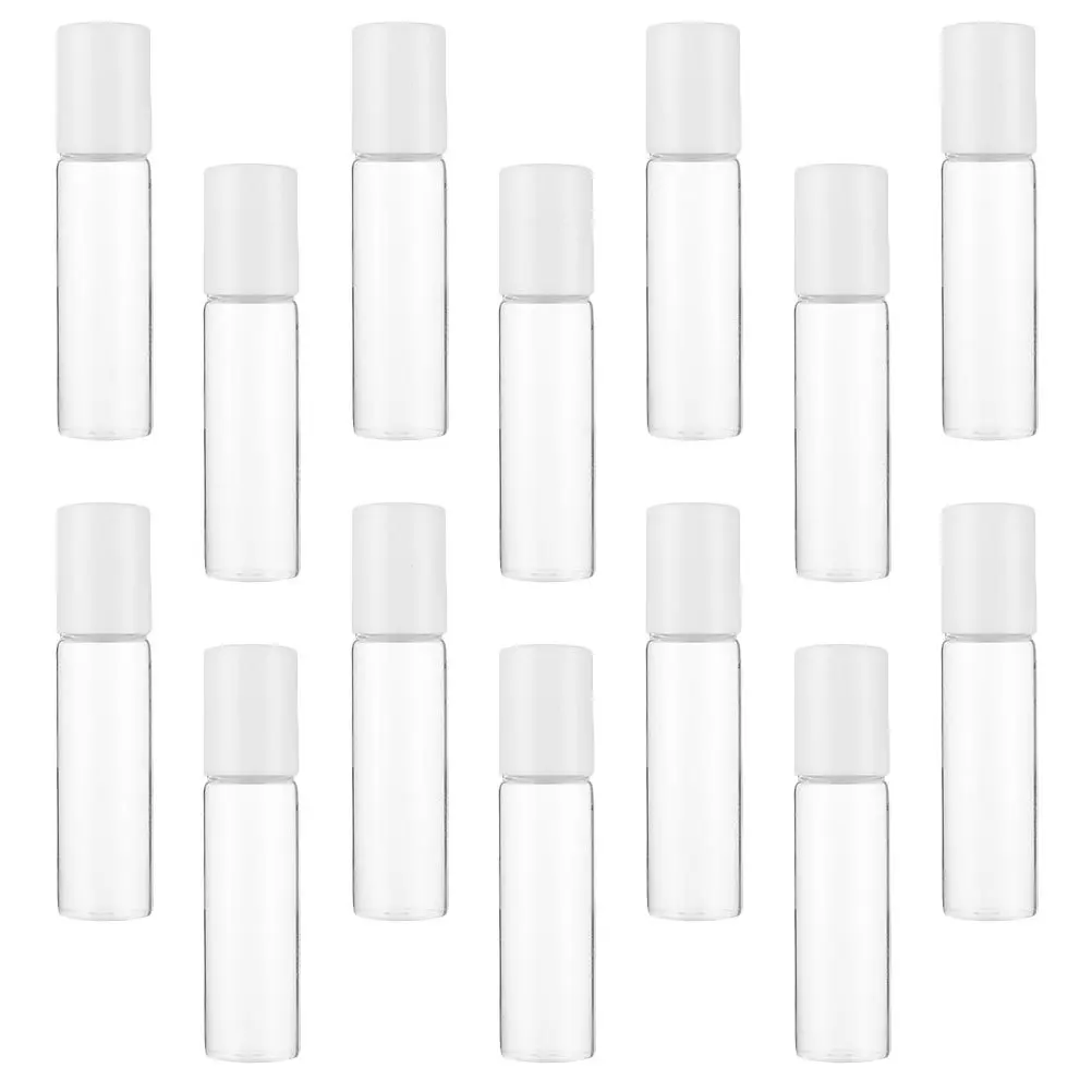

15Pcs Glass Essential Oil Bottles Compact Refillable Roll-on Containers for Travel Lotion Storage Portable Liquid Sub Bottles