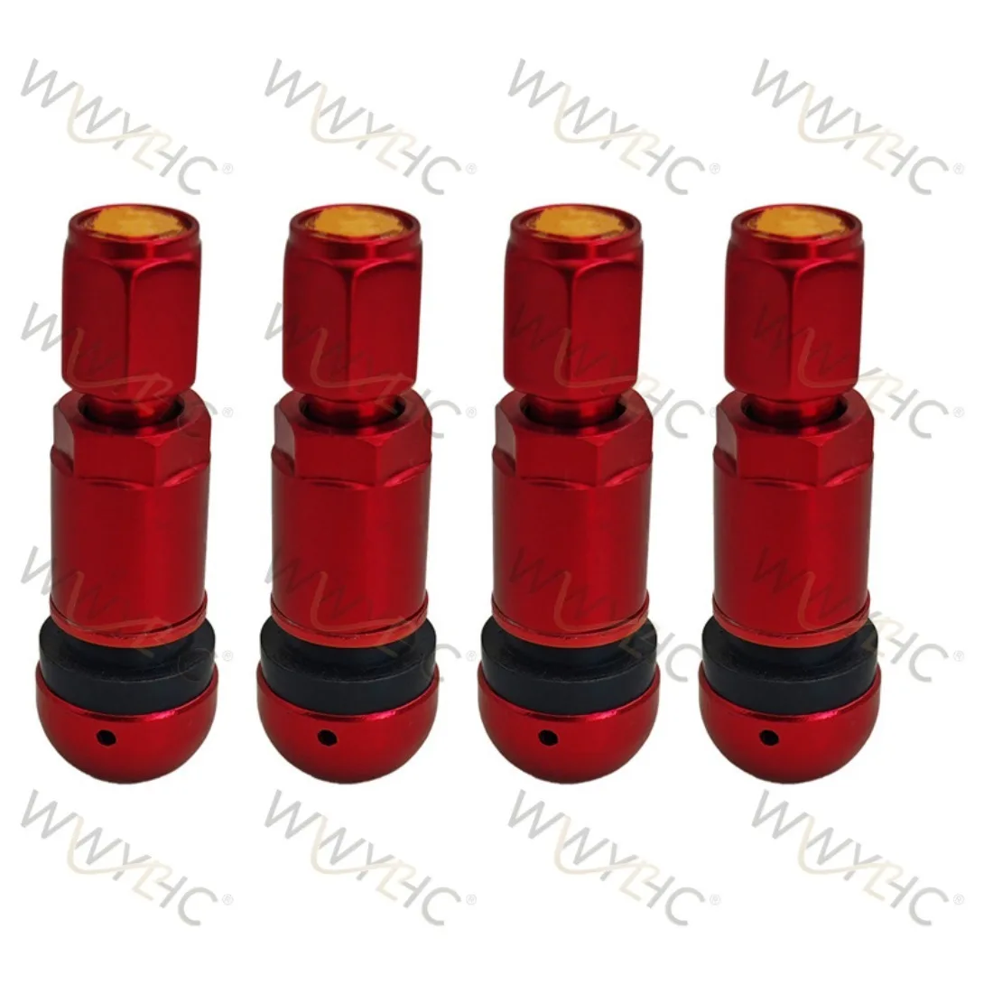 Automobile Tire Vacuum Tire Valve Explosion-proof Aluminum Alloy Valve Steel Ring Aluminum Wheel Hub Tire Valve Core Cap