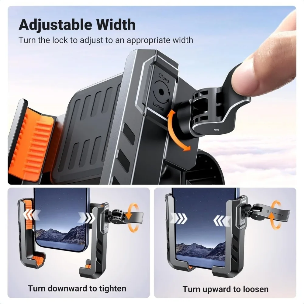 High Quality Portable Golf Cart Phone Holder Stable ABS Mobile Phone Stand Black Magnetic Holder Spinning Bike