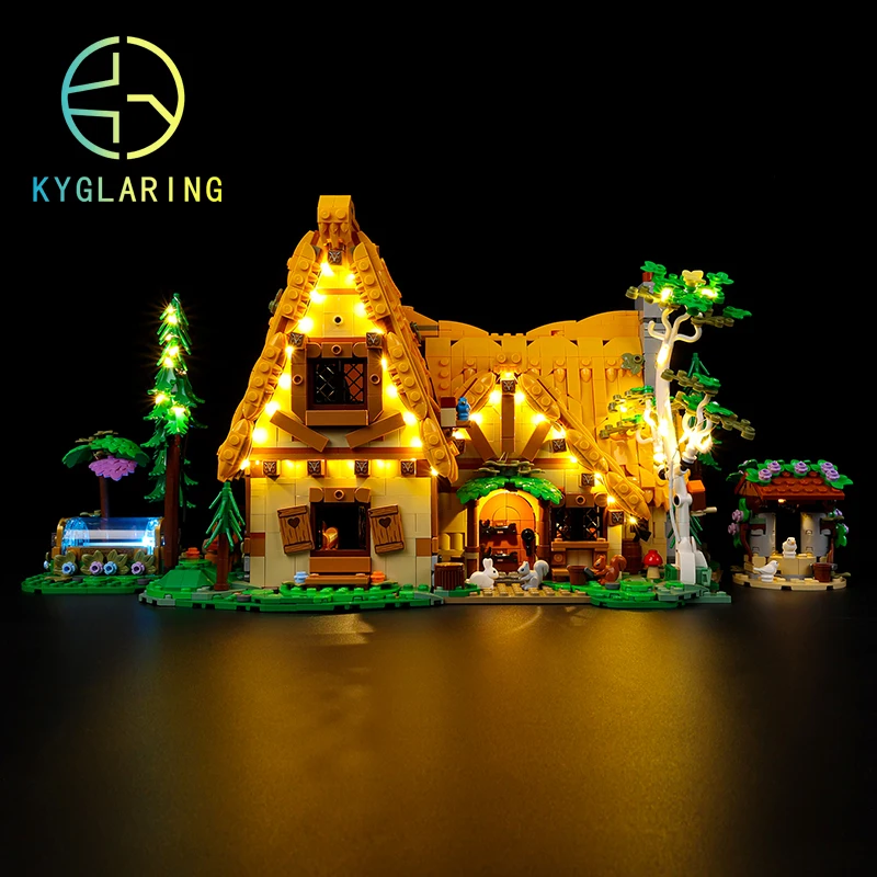 

Kyglaring LED Light Kit For 43242 Snow White and the Seven Dwarfs' Cottage Block Model (Not Included Building Blocks)