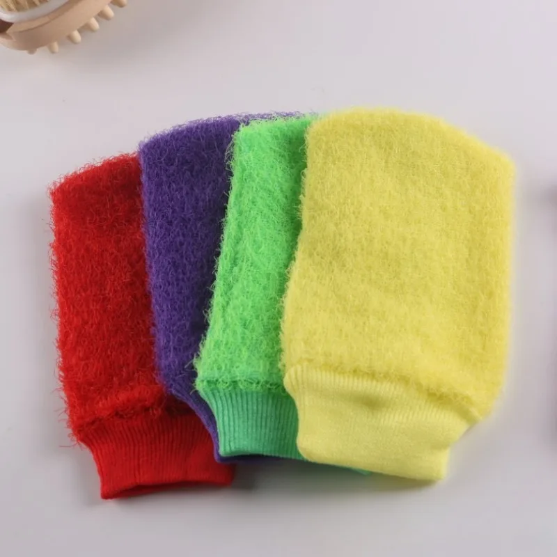 Nylon Cuozao bath bath gloves exfoliating gloves wholesale Color random