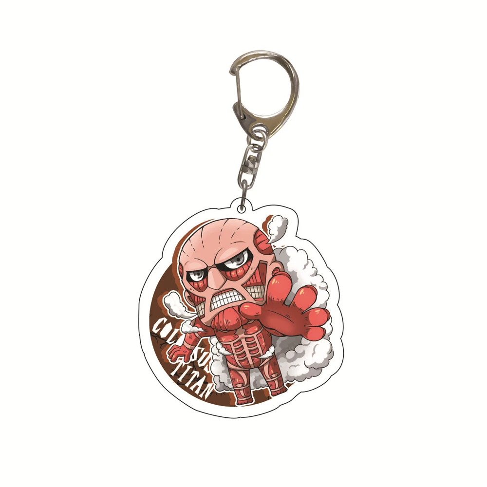 Anime Shingeki Attack on Titan‌ Kyojin Mikasa Levi Ackerman Cosplay Costume Acrylic Keychain Keyring Key Xmas Gift Prop