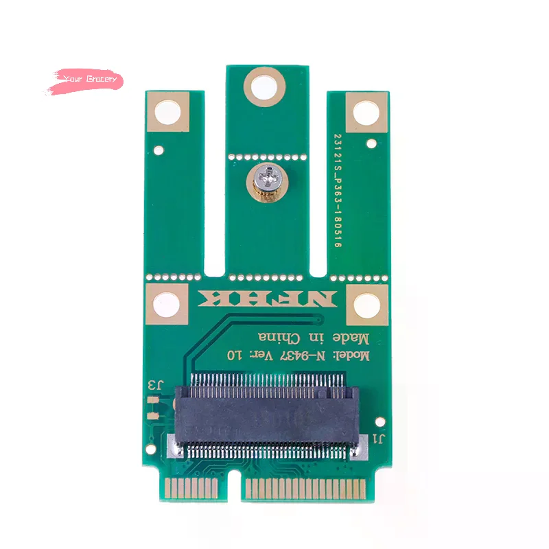 1PC A+E Key A Key M.2 NGFF Wireless Module To MINI PCIE Adapter For Wireless Card