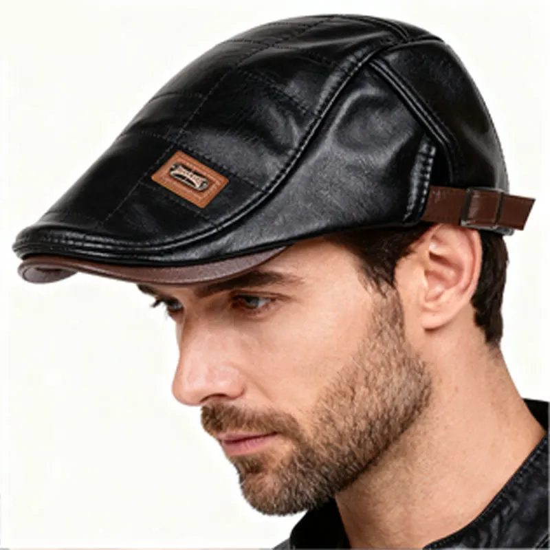 Personalized Leather Beret, Retro Craft, Create British Retro Fashion Look
