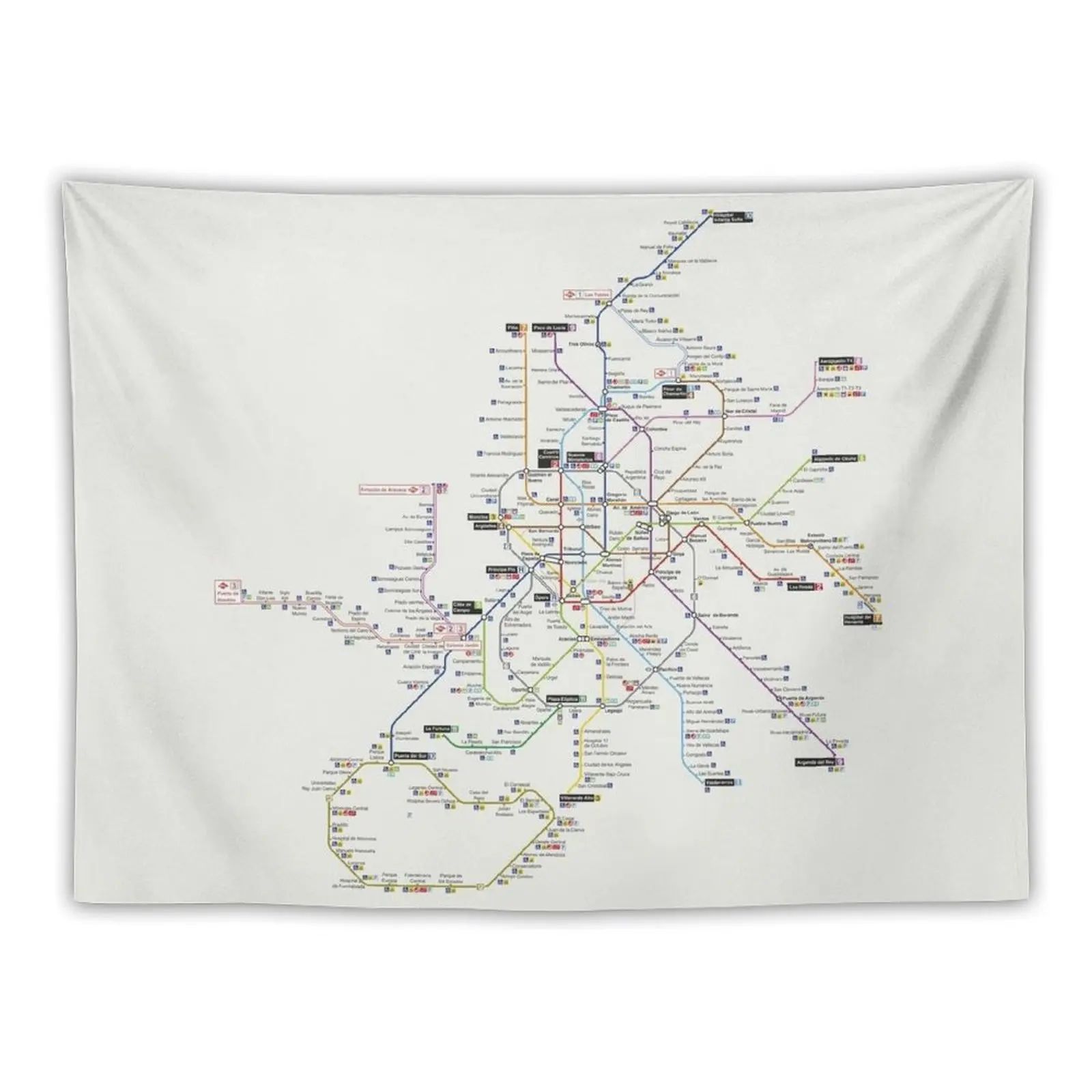 

madrid subway Tapestry Room Decorations Aesthetic Wallpaper Room Aesthetic Decor Tapestry