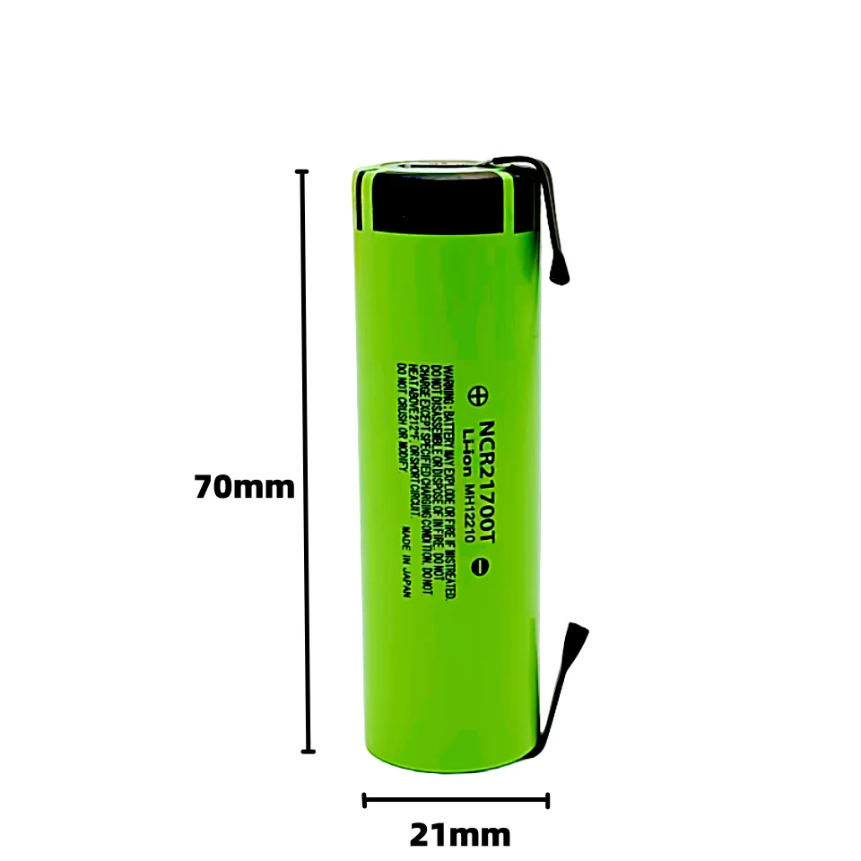 3.7V 21700T 4800mAh li-lon battery 21700 15A 5C Rate Discharge ternary Electric Car lithium batteries DIY Nickel sheets