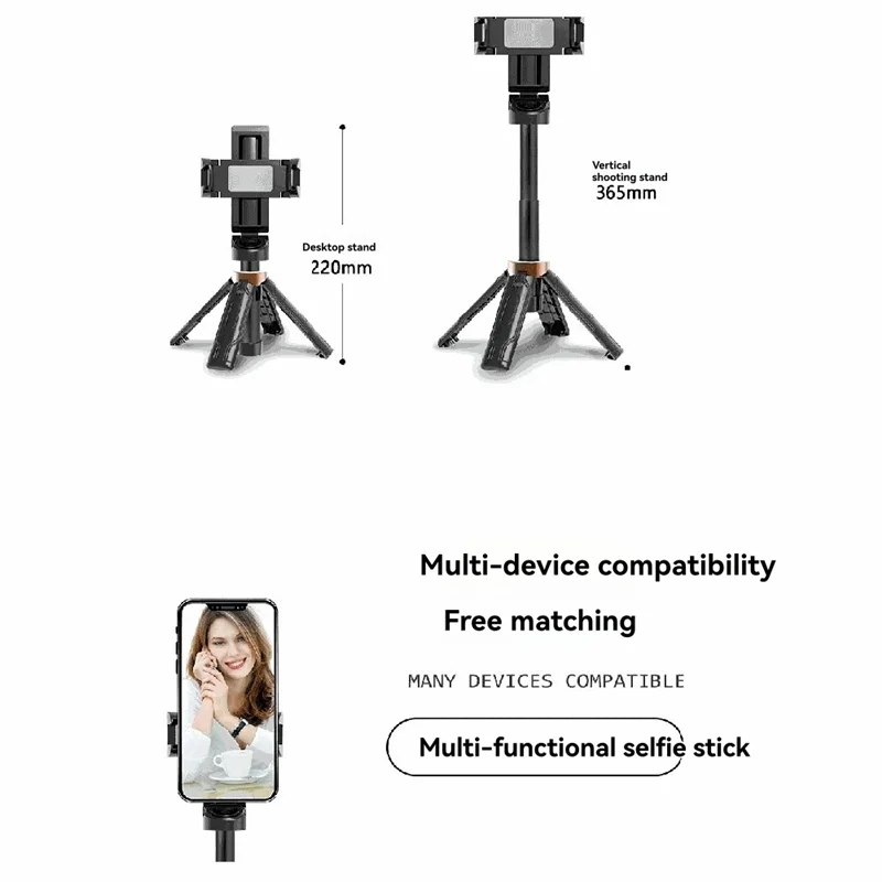A46U Portable And Versatile Selfie Stick With Bluetooth Remote, Ideal For Live Broadcasts And More