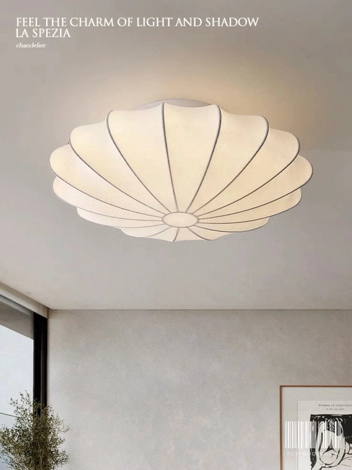 

Japanese silk ceiling lamp cream wind bedroom new round French medieval study eye protection lamp simple and quiet wind.