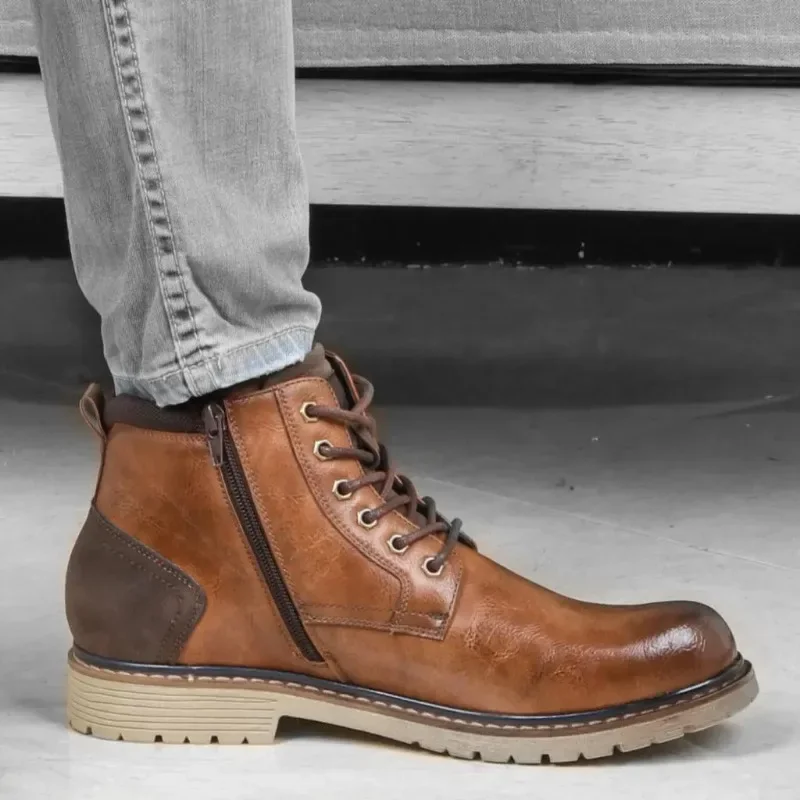 Botas antideslizantes cálidas y cómodas para hombre, zapatos de invierno, novedad de 2023