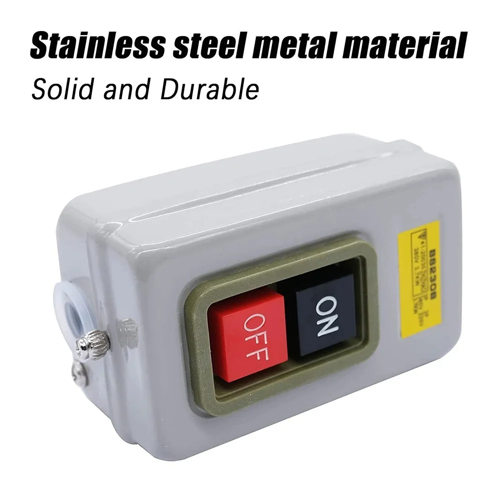 Single Phase Motor On Off Start/stop Push-button Switch 220V/380V Push Button Switch For Grinders Water Pumps Power Tools
