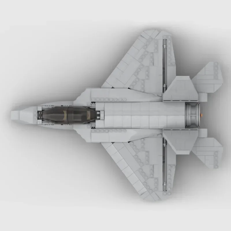 Moc tijolos de construção militar lutador modelo F-35 relâmpago ii tecnologia blocos modulares presentes brinquedos natal diy conjuntos montagem