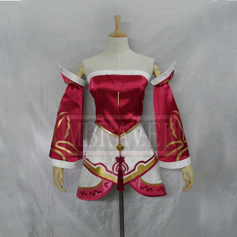 

LOL The Nine-Tailed Fox Ahri Cosplay Uniform Costume Halloween Christmas Custom Made Any Size