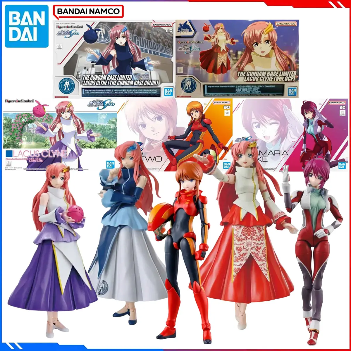 

Genuine Bandai Original Gundam Figure Model Kits FRS Anime Figures The Gundam Base Limited Lacus Clyne Action Model Toys Gift