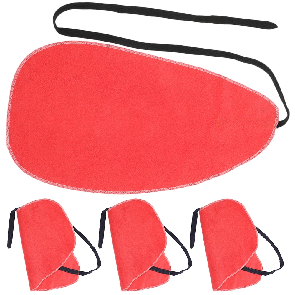 

4 Pcs Instrument Cleaning Cloth Red for Clarinet Flute Saxophone Inner Tube Dust Dirt Removal