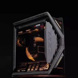 15pcs DIY Stickers For ASUS HYPERION GR701 Case,MOD ROG Anime Gaming Cabinet Decorative Suede Stickers Cover