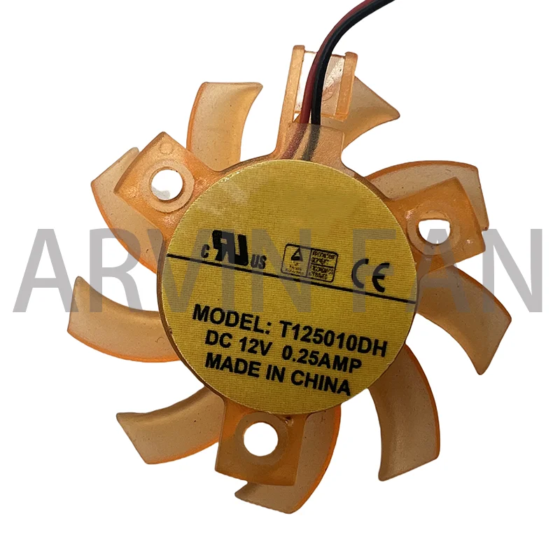 Brand New Original T125010DH Diameter 45mm Hole Pitch 26mm DC12V 0.25A Router Heat Sink Cooling Fan