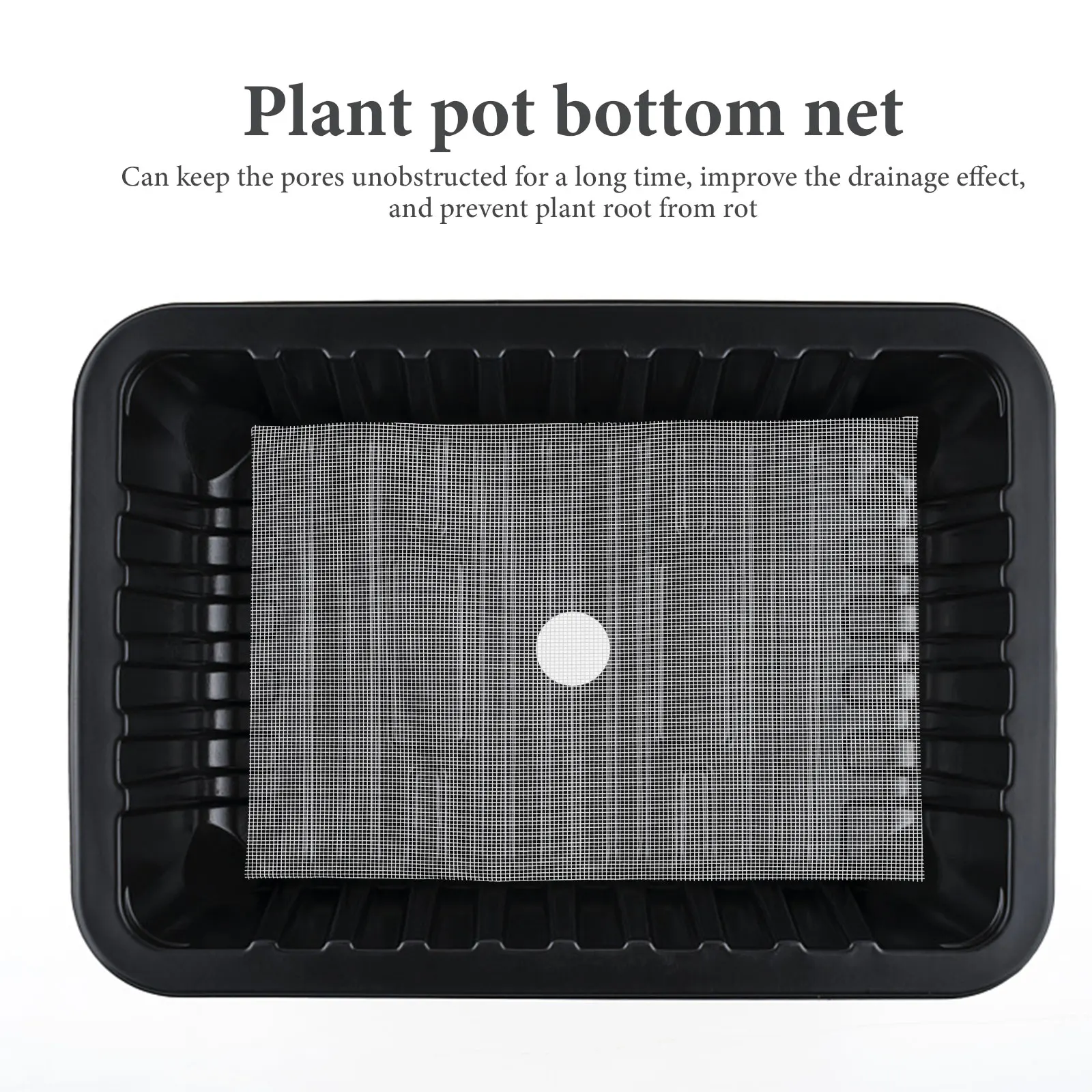 

5pcs Flowerpot Mesh Pad Leakproof Soil Bonsai Drainage Base Cushion Ventilated Planter Mat Pot Bottom Net Gasket Fiberglass