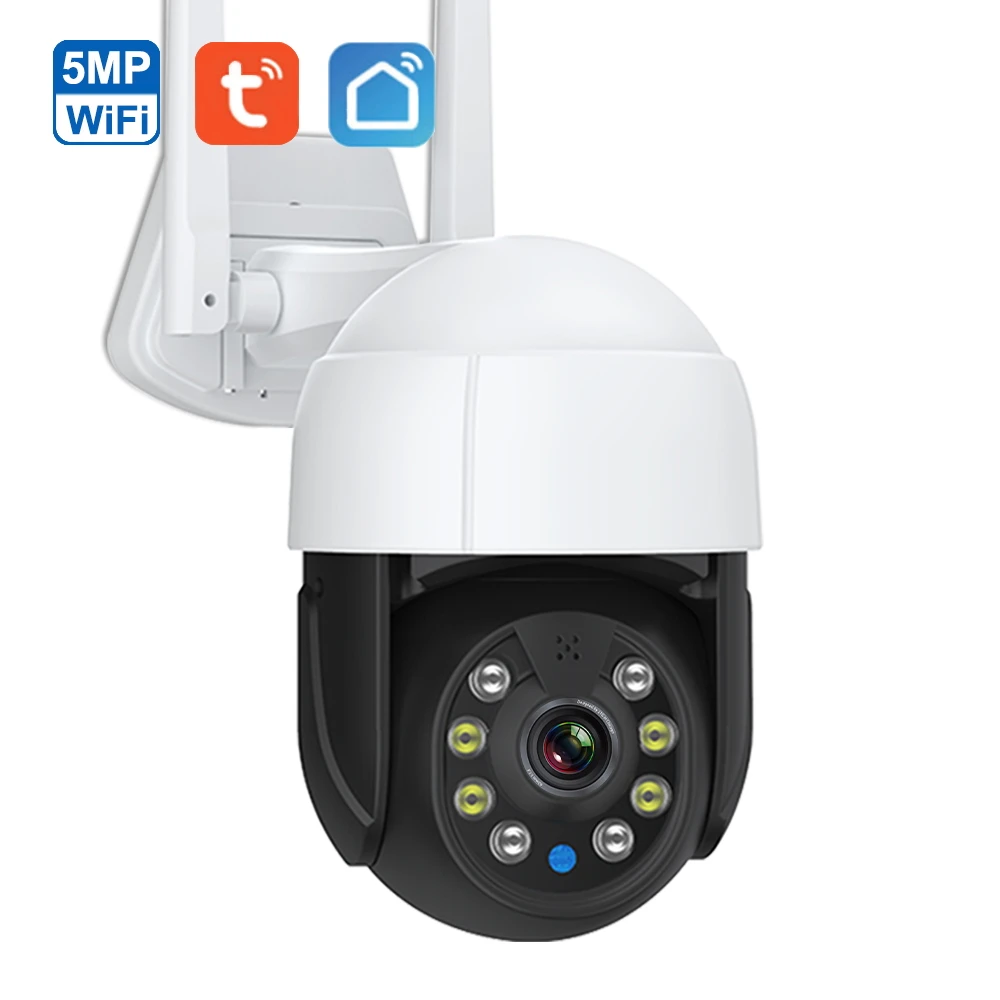 tuya 5mp ptz wifi camera ip ao ar livre 4x zoom ai humano detectar camera sem fio pet monitor 1080p camera de seguranca cctv vida inteligente 01