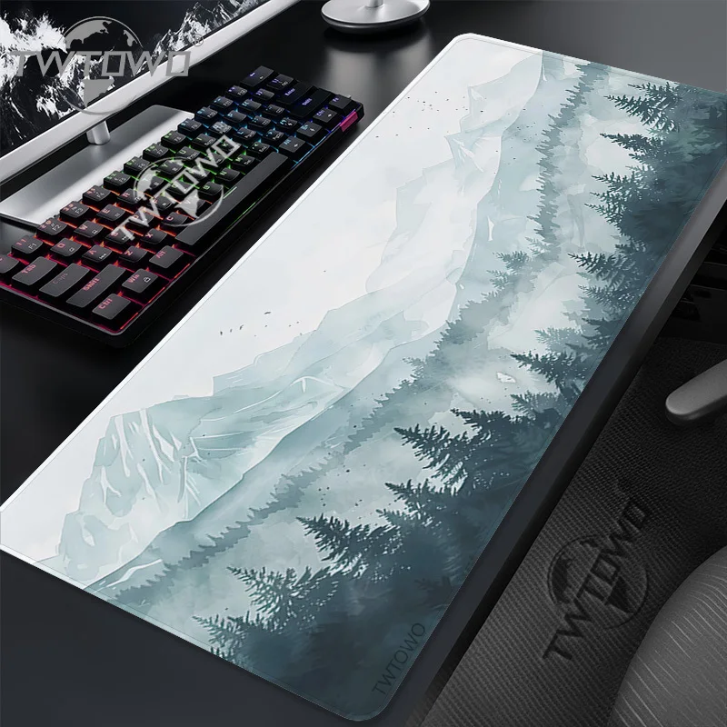 Mouse Pad Mountain Gaming printon demand Home New Large Mousepad XXL Playmat Desk Mats Non-Slip Carpet Office Soft PC Mice Pad