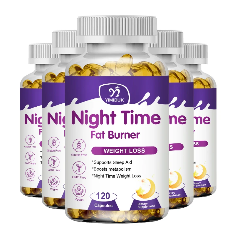 

Night Time Slimming Fat Burning Capsules Support Weight Loss Appetite Suppression Powerful Boost Metabolism for Men and Women