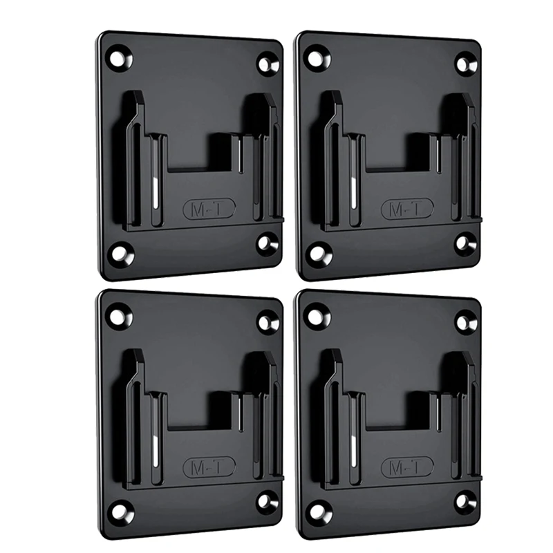 4 Pcs Power Tool Holder Mount Brackets Hook Storage Rack Power Tool Organizer Fixing Devices for Makita 18V LXT Drill