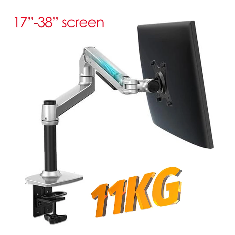 

DL-8012 17"-38" LCD monitor wall mount bracket TV stand aluminum 360 rotate full motion pivot double stretchable arm 3-11kg