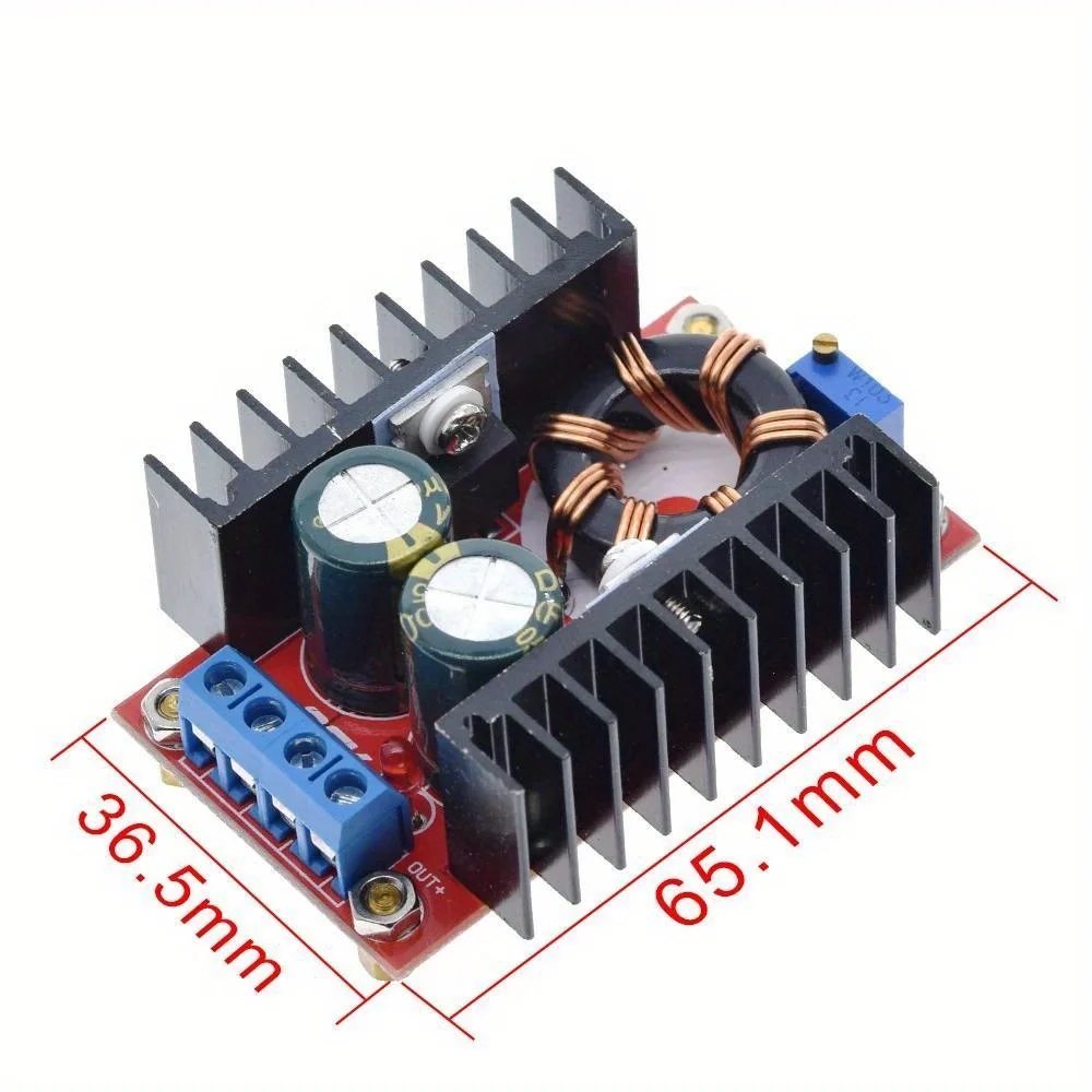 1pcs 150W DC-DC Boost Converter Step Up Power Supply Module 10-32V To 12-35V 10A Laptop Voltage Charge Board