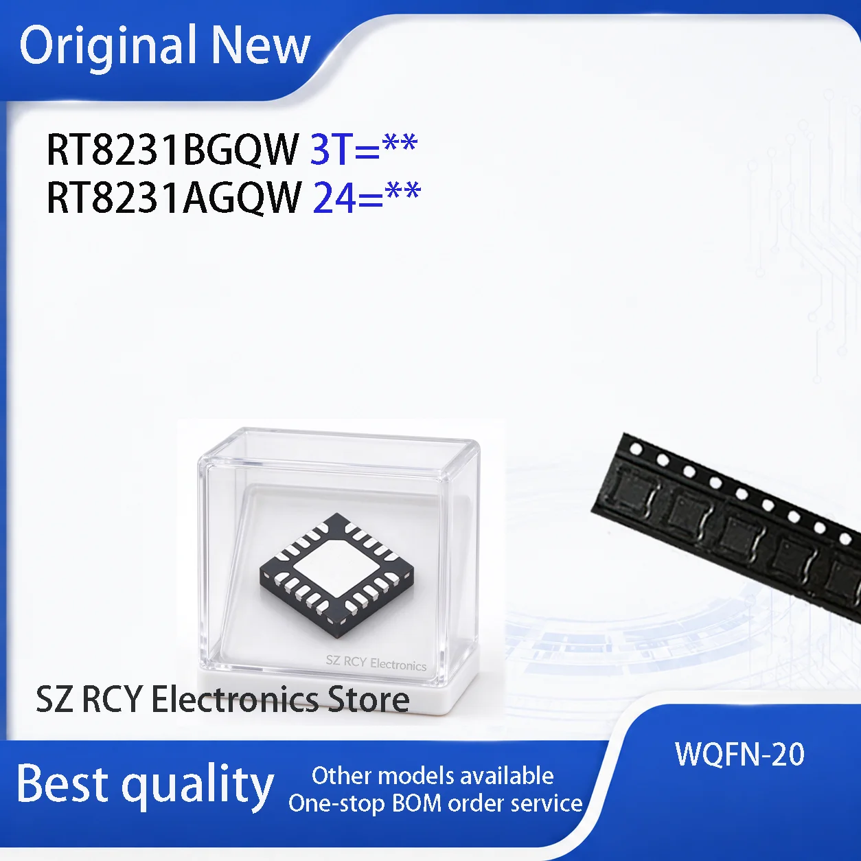 NEW (2-20 PCS) RT8231BGQW RT8231B 3T=** RT8231AGQW RT8231A 24=** QFN IC Chip