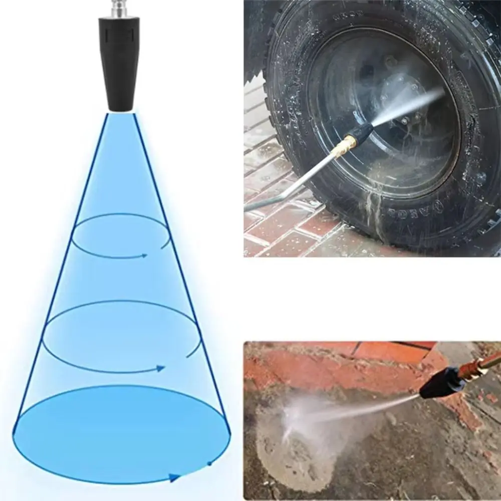 2600 PSI/3600 PSI Turbo Nozzle Rotating Spray Quick Release Plug Rotating Blaster 1/4" Connector High Speed Cleaning Spray Tip