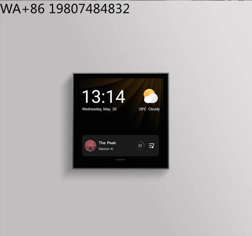 4 Inch LED Smart Home Central Panel BLE5.0 SIG Mesh Gateway Intelligent Scene Temperature Automation Touch Screen