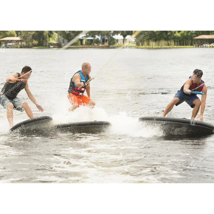 Newly Upgraded Summer Portable Water Sports Equipment Inflatable Surfboard Towing Surf Disc Boat