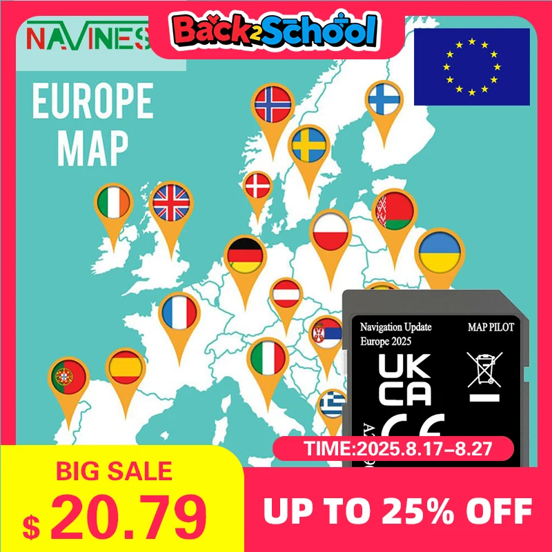 

A2189062704 32GB Card for Mercedes GLC from 2017 Car Map Polit V20 Cover Europe Norman United Kingdom Bulgaria Portugal Maps