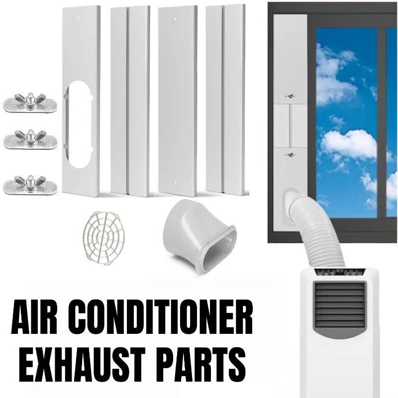 Universal Portable Air Conditioner Window Vent Kit Adjustable Exhaust Hose Adapter Plate for Sliding Windows AC Accessories Home