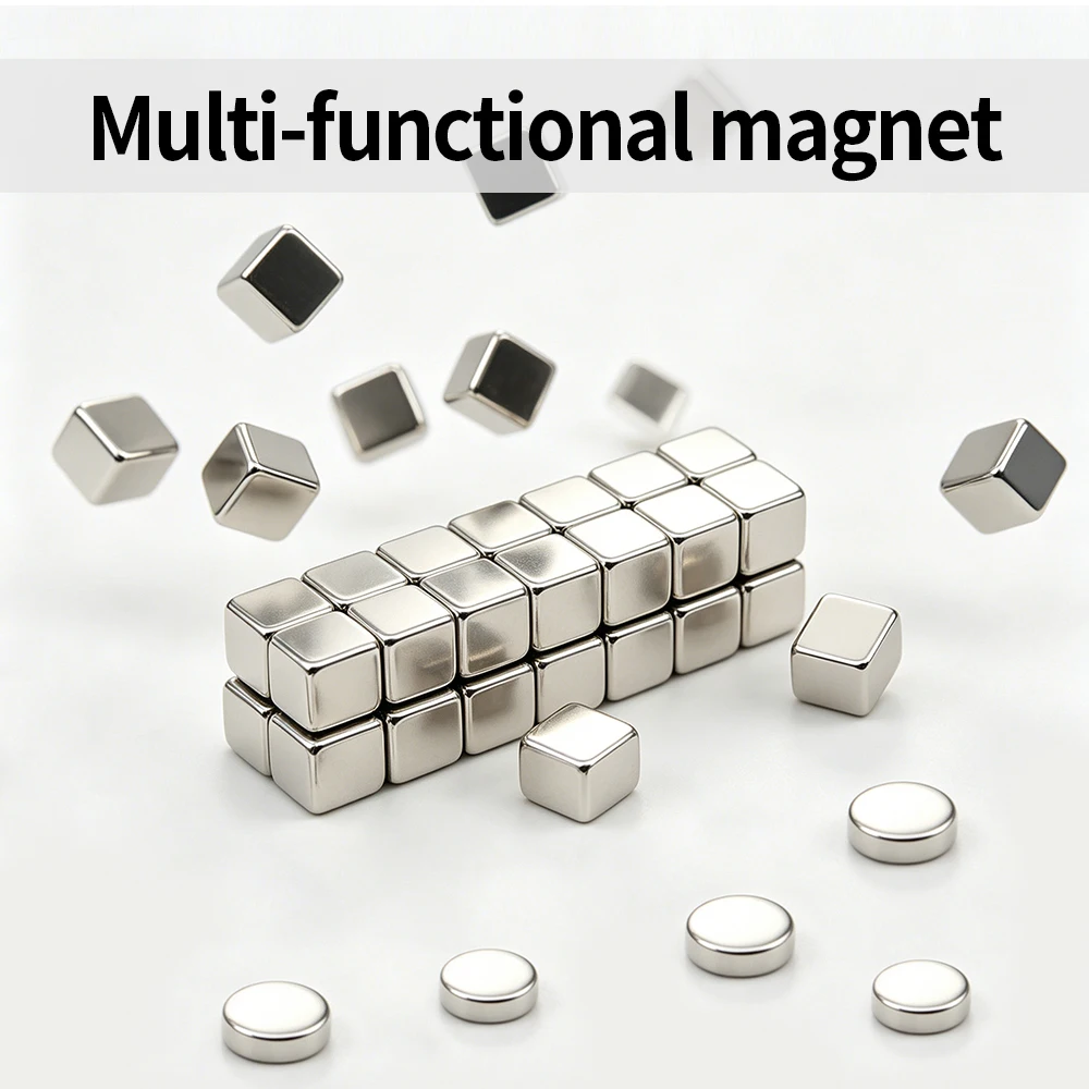 Superstarker Runder Neodym-Magnet N35 Block Leistungsstarker Magnetischer NdFeB Permanent-Kühlschrankmagnet DIY – Detail 5